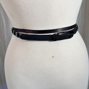 Boutique | Women’s | Belts | M | Dark Gunmetal Skinny Link Belt